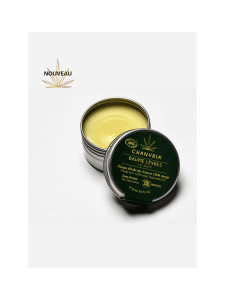 Baume à lèvres au chanvre bio Chanvria Bien-être